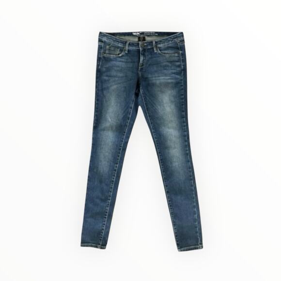 Mossimo Denim Women's Medium Wash Low-Rise Skinny Power Stretch Jeans SZ12/L W31 - Picture 1 of 11